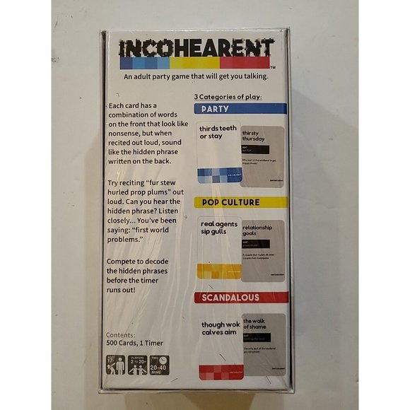 IncoHEARent Adult Party Game Card Drinking Game WHAT DO YOU MEME? Family Trivia - Picture 2 of 6